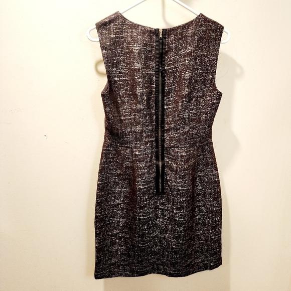 LOFT Metallic Brown Women's Sleeves Short Dress size 4 - Picture 2 of 12